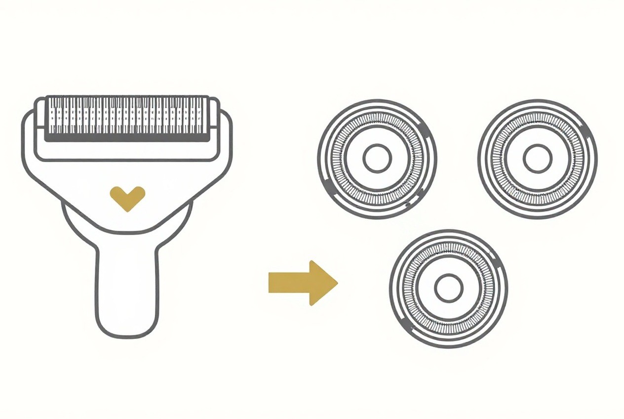 Foil and rotary head types compared by coverage